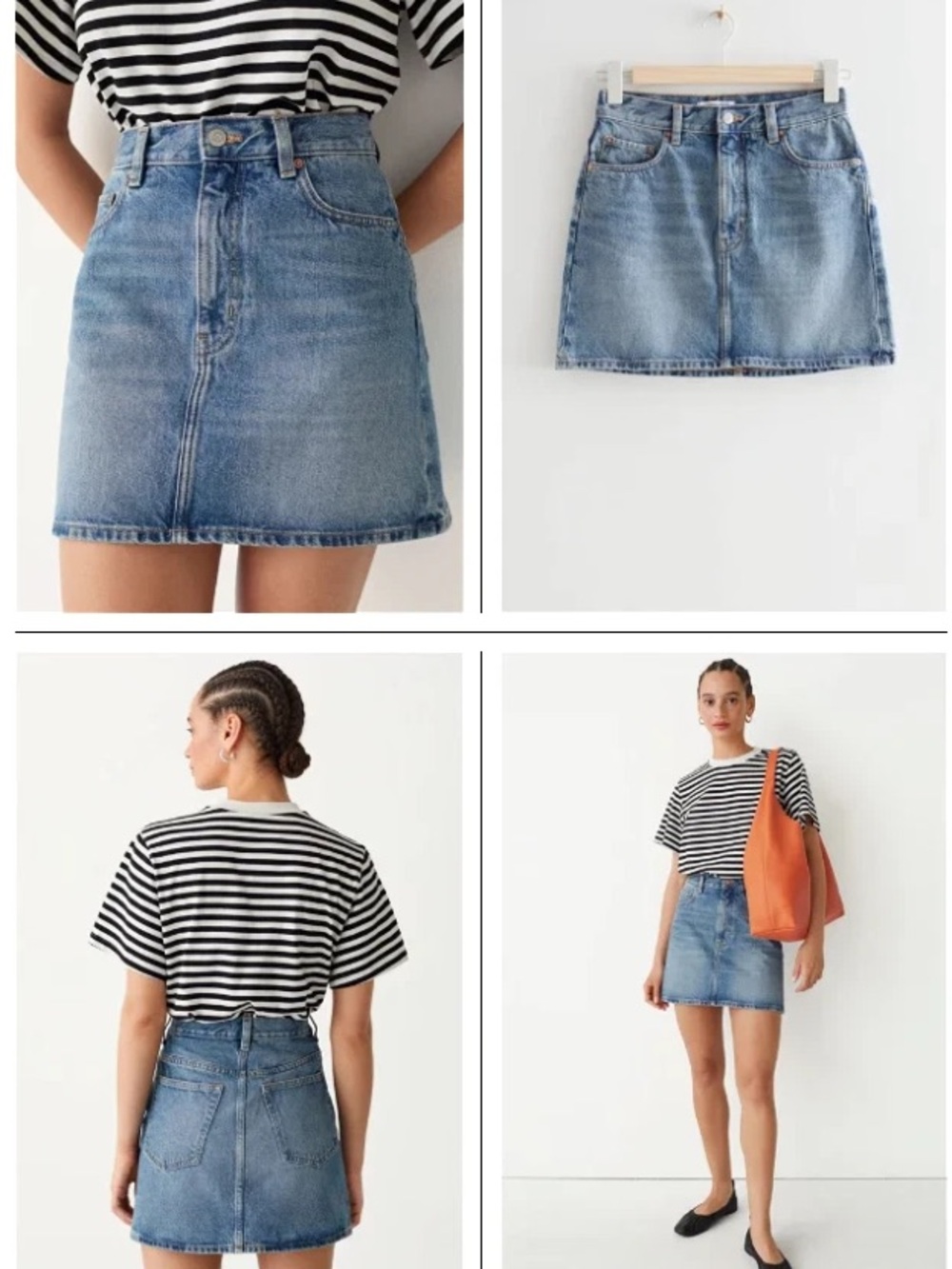 & Other Stories Denim Mini Skirt